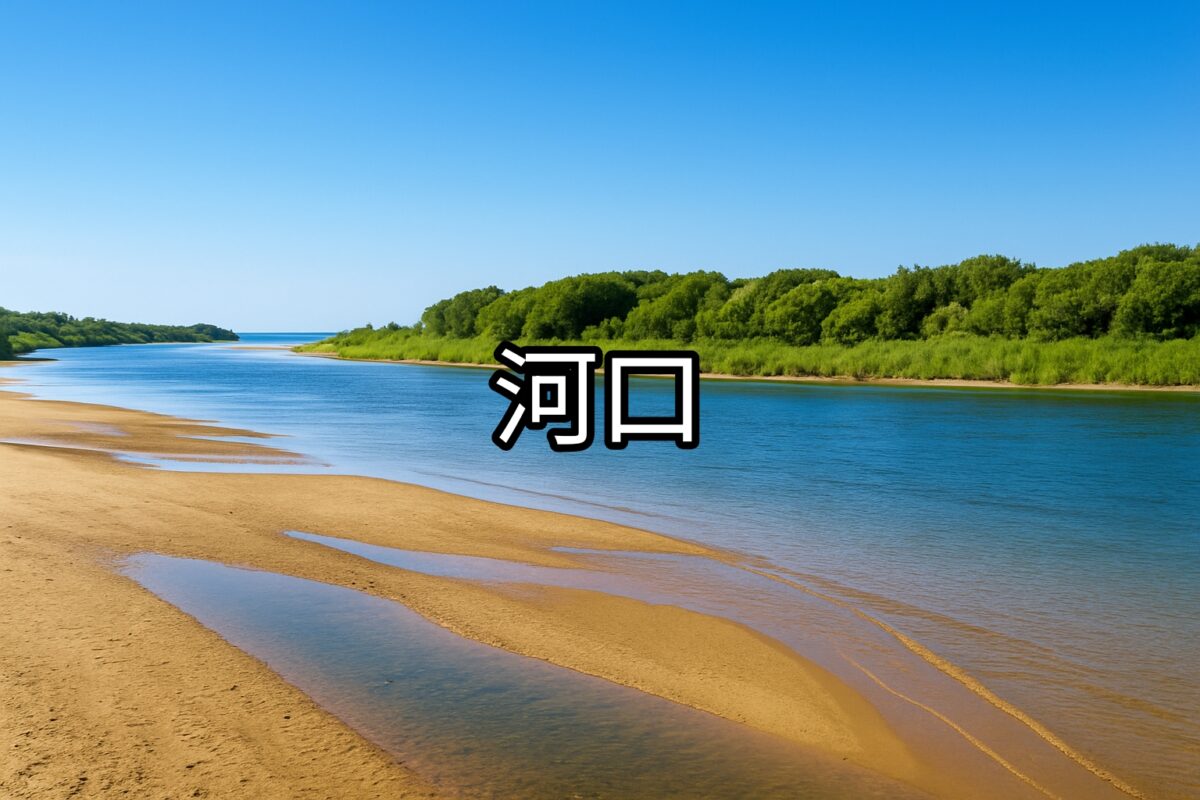 綺麗な河口の写真