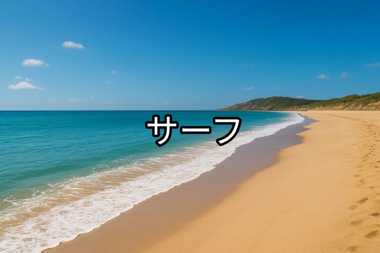 綺麗なサーフの写真