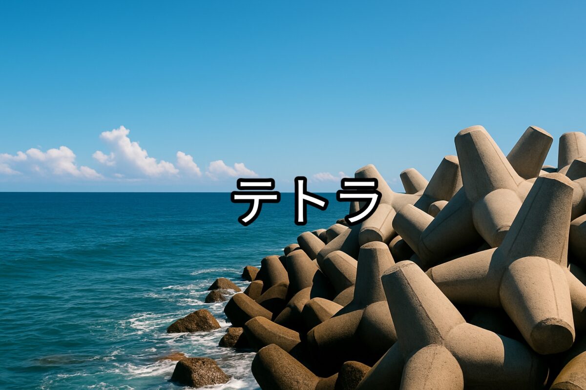 青い海とテトラの写真