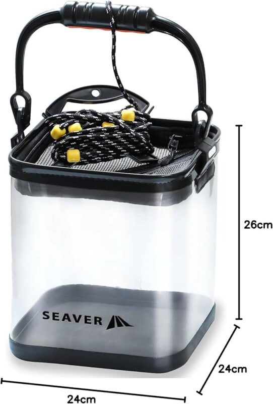 SEAVER 透明釣りバケツ