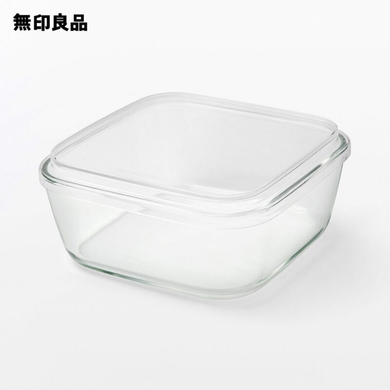 無印良品 耐熱ガラス容器 正方形 大
