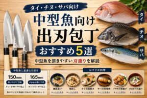 タイ・チヌ・サバ向け出刃包丁おすすめ5選のアイキャッチ画像