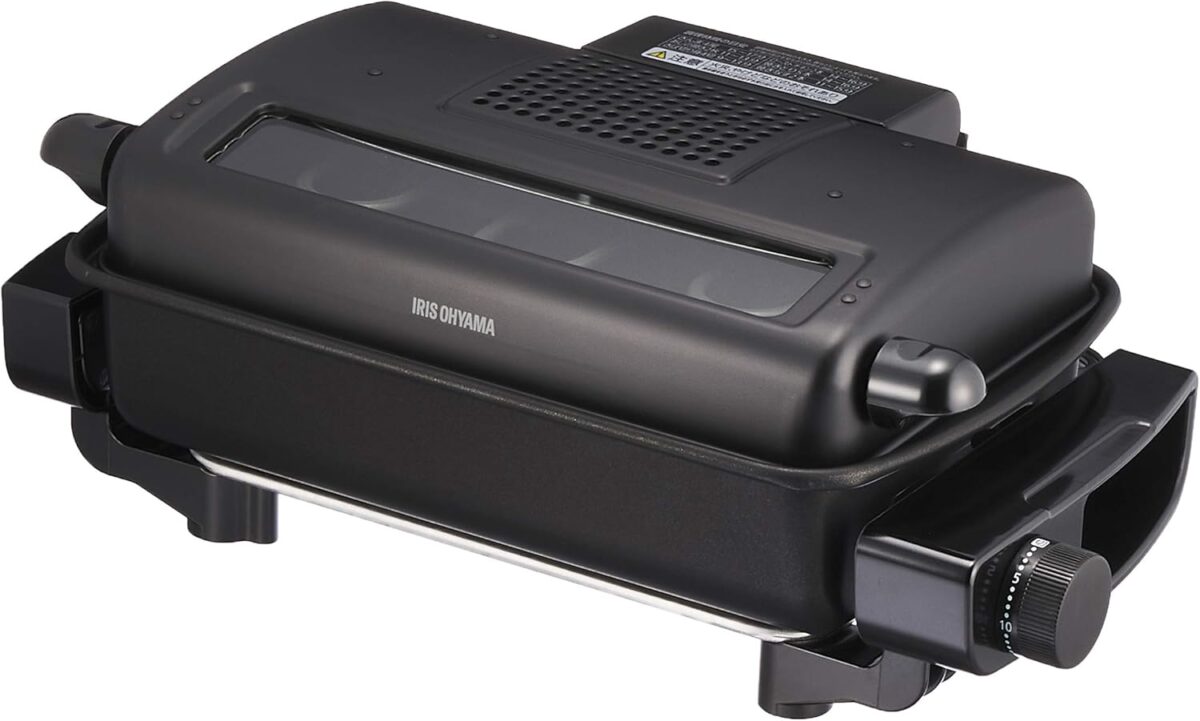 アイリスオーヤマ マルチロースター 容器付 EMT-1103-B ブラック