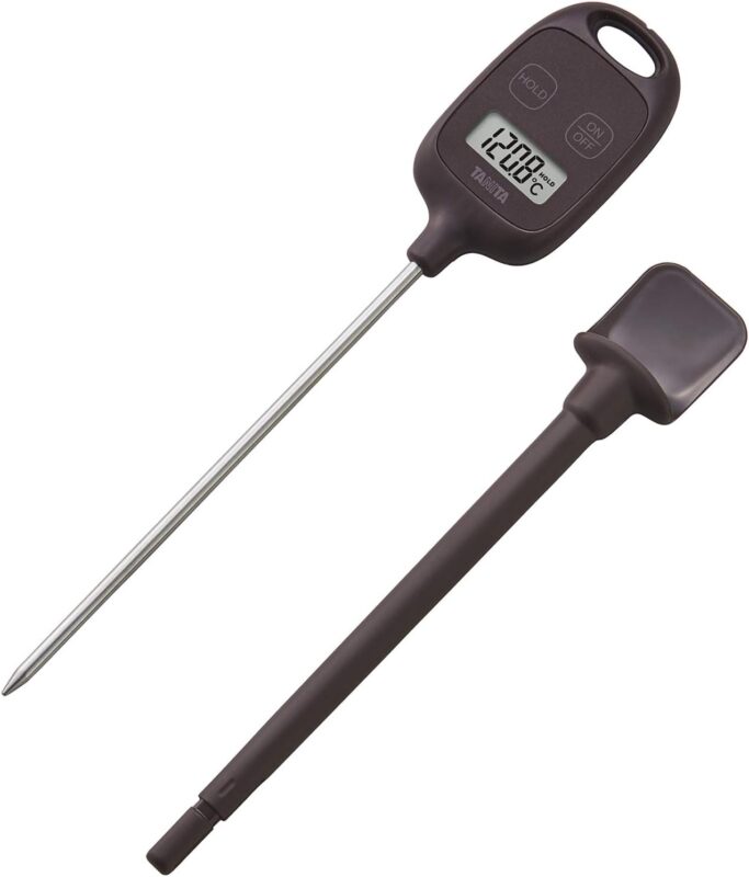 タニタ デジタル温度計 TT-583-BR ブラウン