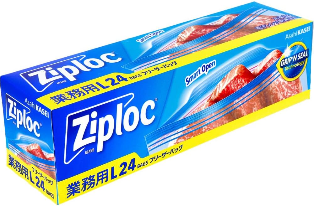 旭化成ホームプロダクツ 業務用ジップロック フリーザーバッグ L 24枚入