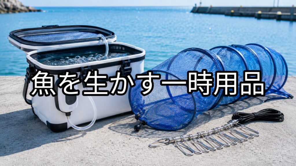 魚を生かす一時用品の画像