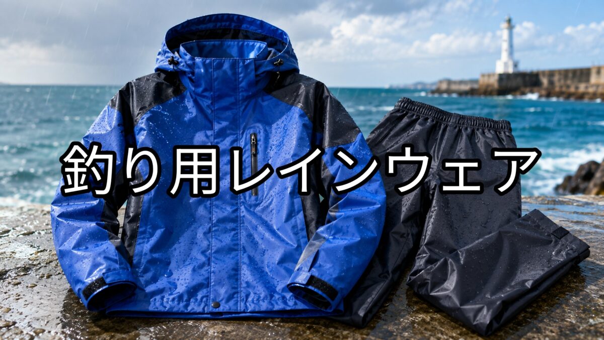 釣り用レインウェアのアイキャッチ画像