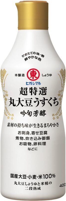 ヒガシマル 超特選丸大豆うすくち 吟旬芳醇 400ml