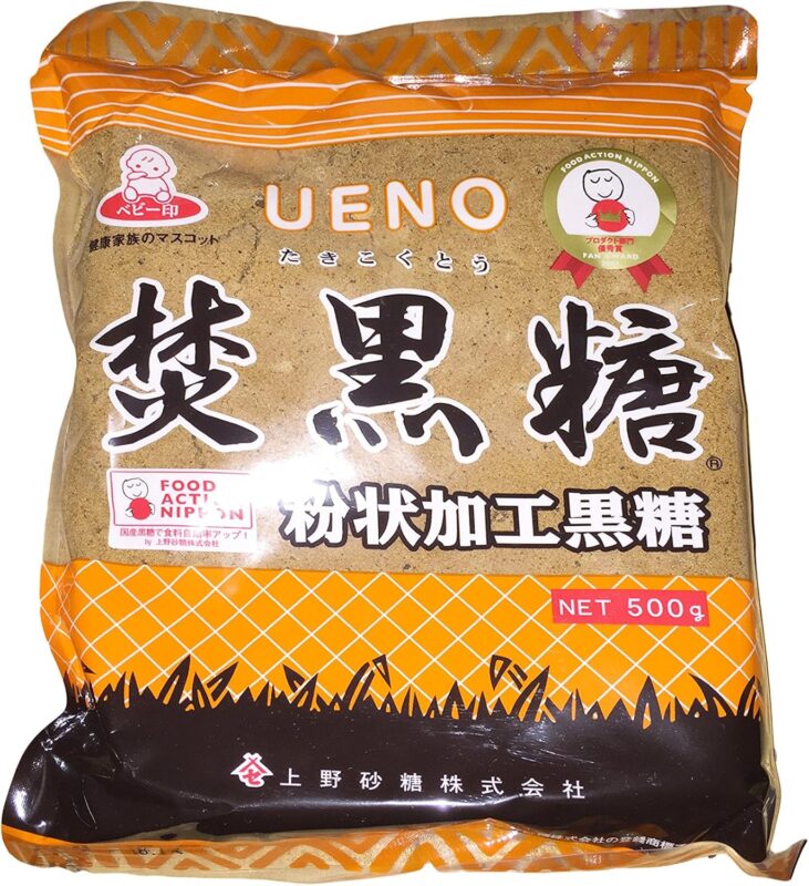 上野砂糖 焚黒糖 粉状 500g