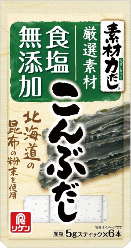 理研ビタミン 素材力だし こんぶだし 30g（5g×6本）