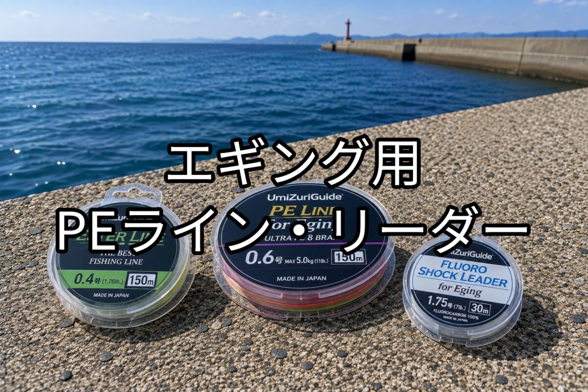 エギング用PEライン・リーダーのアイキャッチ画像