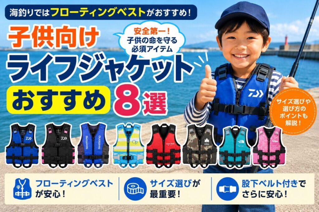 子供向けライフジャケットおすすめ8選のアイキャッチ画像
