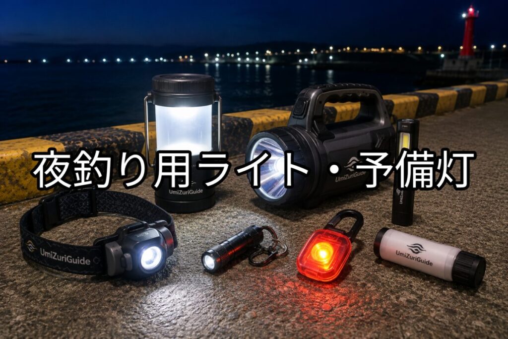 夜釣り用ライト・予備灯のアイキャッチ画像