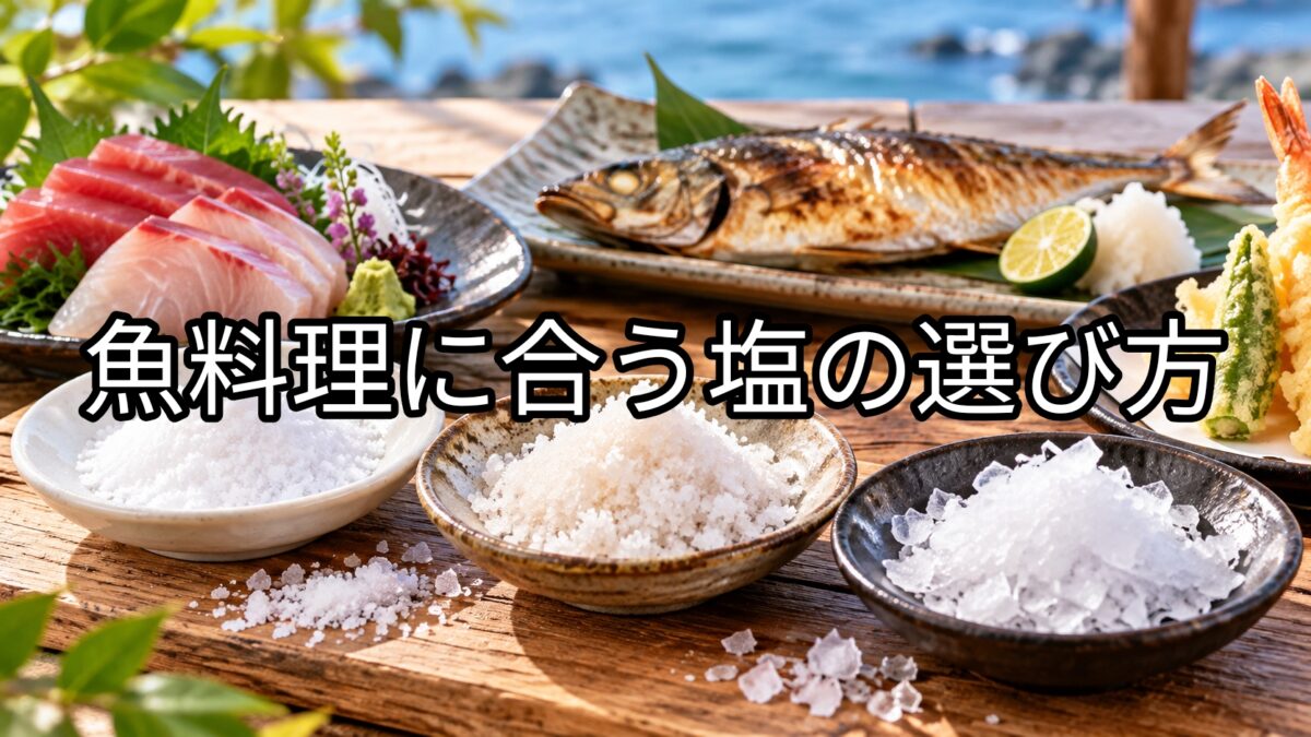 魚料理に合う塩の選び方のアイキャッチ画像