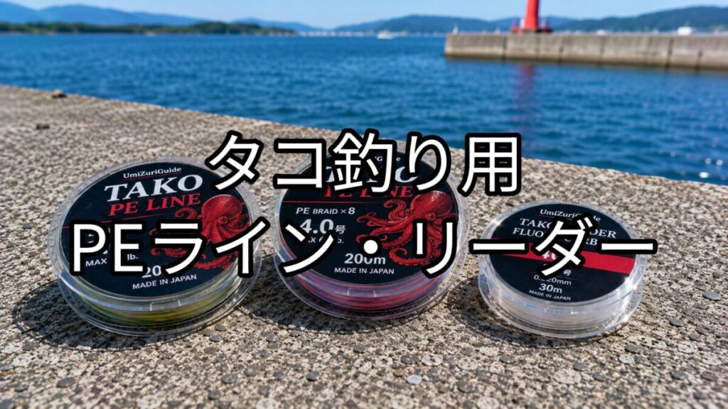 タコ釣り用PEライン・リーダーのアイキャッチ画像