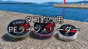 タコ釣りPEライン・リーダーおすすめ8選｜船・堤防の太さを比較