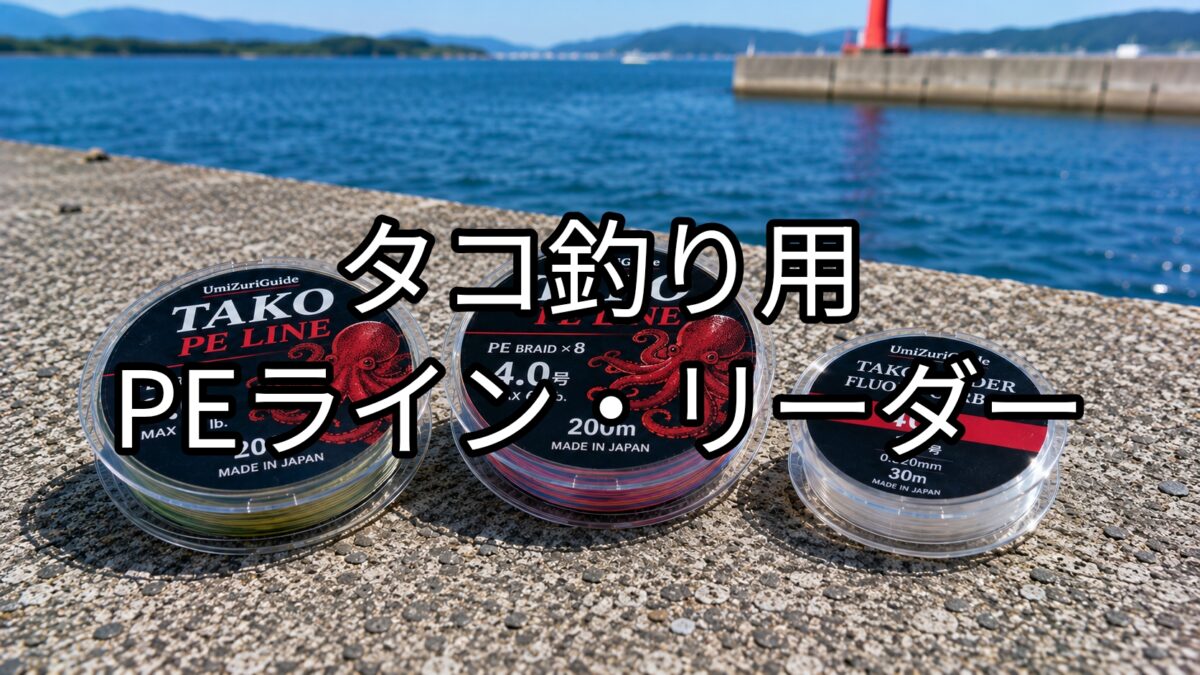 タコ釣り用PEライン・リーダーのアイキャッチ画像