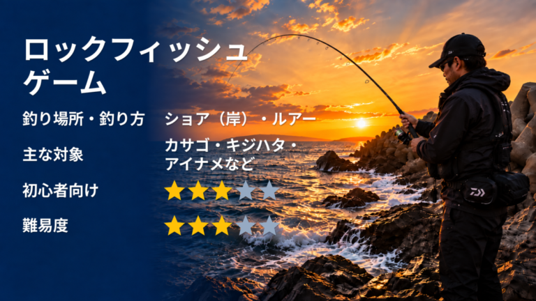 ロックフィッシュゲームのアイキャッチ画像